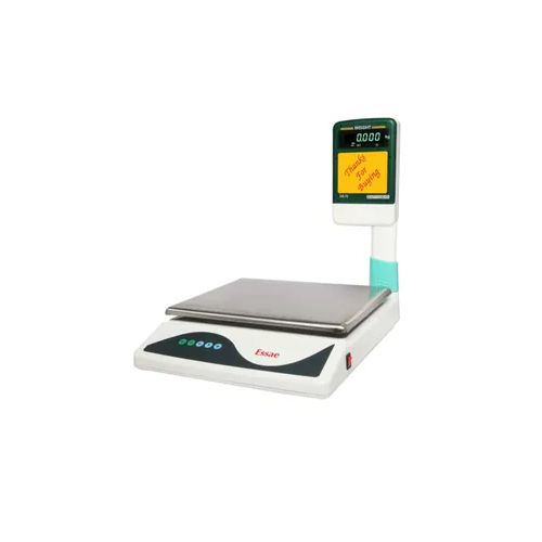 White Tabletop Counter Weighing Scale