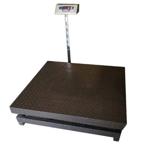 Black Electronic Platform Weighing Scale