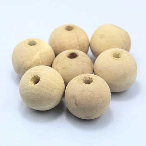 Brown Natural Wooden Beads For Multiple Purpose