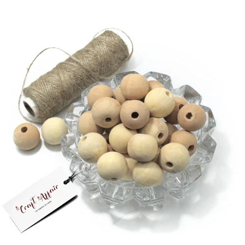 Brown Natural Wooden Beads