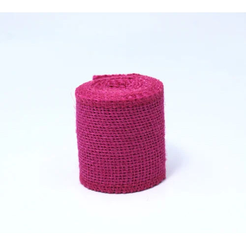 Plain Rani Pink Jute Ribbon