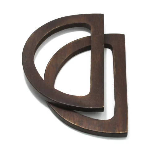 D Shape Wooden Bag Handle