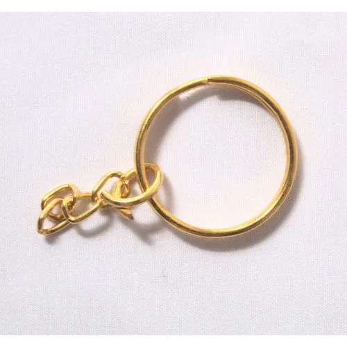 30 mm Gold Color Key Chain Split Ring