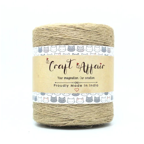 3mm Jute Twine, 100 Feet Braided Jute Rope Natural Thick Twine for Artworks  and Crafts, Wrapping Gardening Applications 