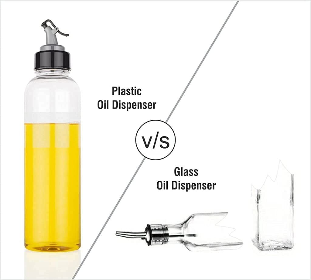 Plastic Drop bottle Oil Dispenser for Kitchen Unbreakable Oil Bottle with Trigger 1000 ML