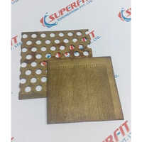 Brass Perforated Sheets - Stainless Steel, 2000 X 6000 Mm, 10 Mm Thickness | Golden Color, Corrosion-resistant For Industrial Ventilation And Filtration