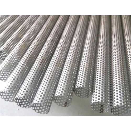 Silver Perforated Stainless Steel Tubes