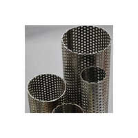 Ss Perforated Tubes - Stainless Steel, Round Shape, Fine Hole Punching 0.4-2 Mm | Industrial Grade, Various Hole Types Available