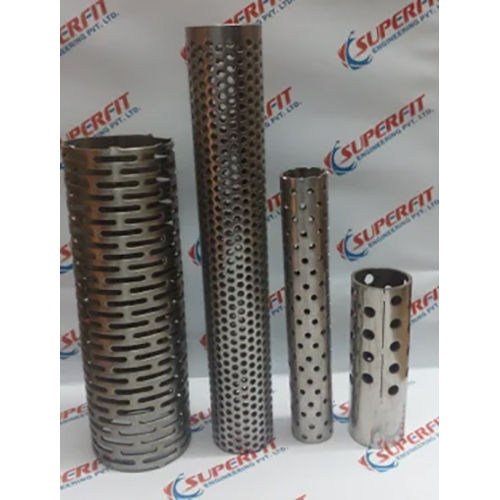 Silver Metal Perforated Tubes