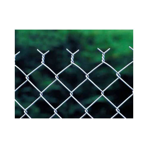 Silver Chain Link Wire Mesh