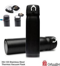 flask with stainless body