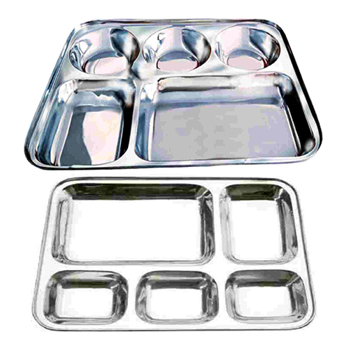 Stainless Steel 5 Partition Thali