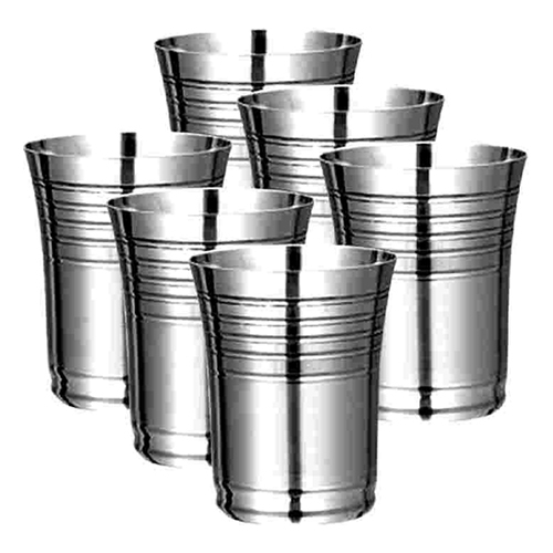 Stainless Steel Glass Diamond Cut Glass