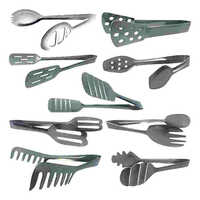 Stainless Steel Tong - High-grade Material, Various Sizes Available | Polished Finish, Ergonomic Design For Comfortable Use, Dishwasher Safe