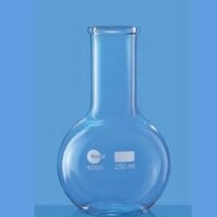 Flat Bottom Flask - 0.25l Capacity, Borosilicate Glass | Chemical & Heat Resistance, Ideal For Laboratory Use