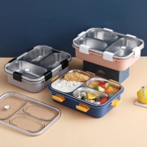 3 Section Steel Lunch Box