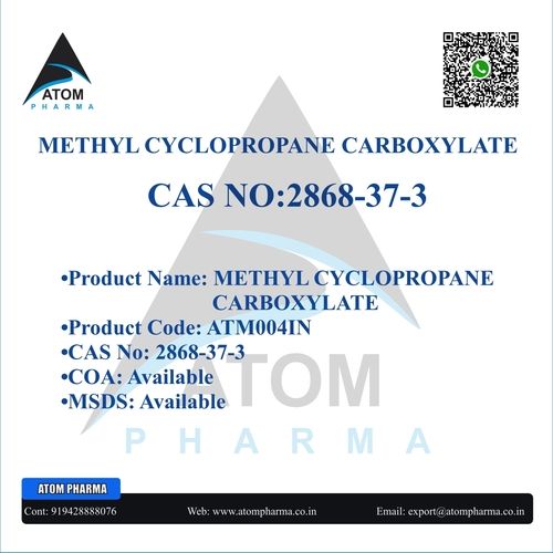 Methyl Cyclopropane Carboxylate Intermediate Cas No: 2868-37-3