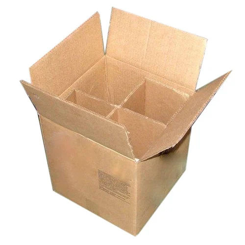 Partition Corrugated Packaging Box - Color: Brown