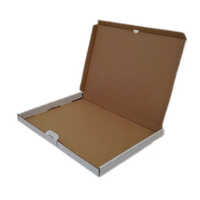 Broad Flute Corrugated Packaging Box - Paper Material, Custom Size, Blue Color | Rugged Design, Eco-friendly, Recyclable, Durable Finish