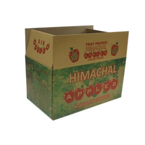 Fruit Packaging Corrugated Box Length: Custom Made Inch (In)