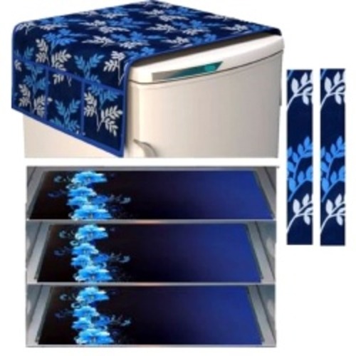 3D Printed Fridge Top Cover with 2 Pc Door Cover handle and 6 Pc fridge Mat