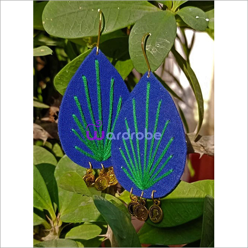 FR51 Fabric Earrings - Customized Drop Earrings | Elegant Women's Jewelry for Anniversary, Engagement, Party, and Wedding Gifts