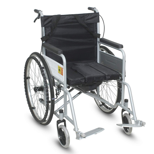Foldable Seat Commode Wheelchair