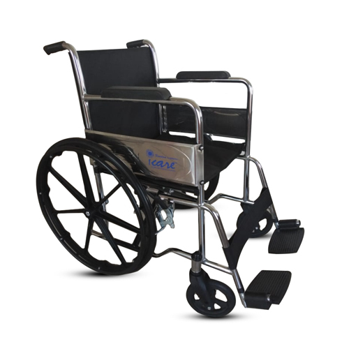 Folding Wheelchair Chrome with Mag Wheels