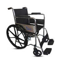 Folding Wheelchair Chrome With Mag Wheels Foot Rest Material: Aluminum
