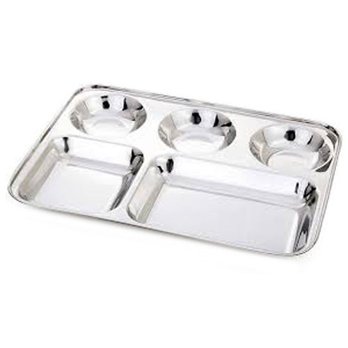 Stainless Steel 5X1 Pawbhaji Plates