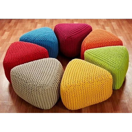 Soft Cotton Poufs