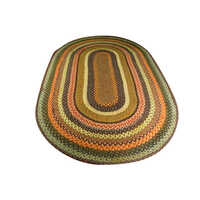 Floor Braided Rugs - Jute Material, Multicolor, Customized Shape | Anti-slip Latex Back, Hand Washable & Quick Drying Design