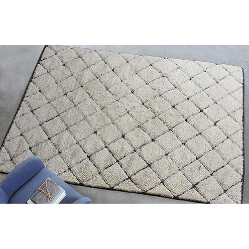 Ampira Moroccan Rugs Back Material: Anti-Slip Latex