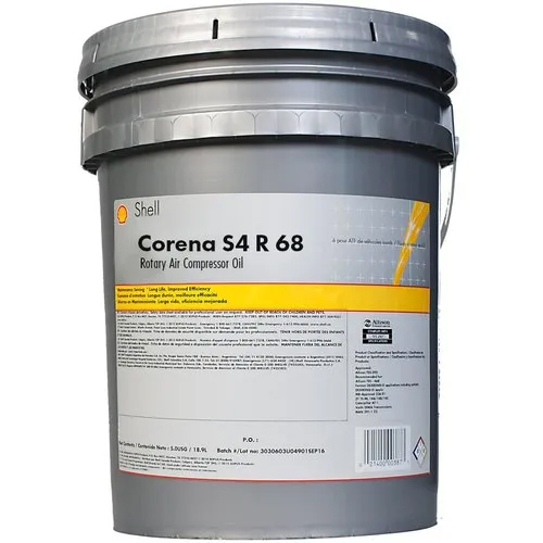 Shell Corena S4 R 68 Screw Compressor Oil Application: Industrial