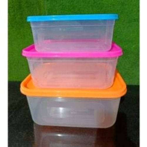 Airtight Plastic Transparent Storage Box 2400 ML