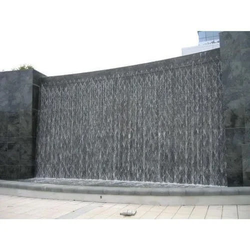 Black Outdoor Wall Water Fountain