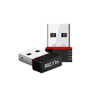 Wi-fi Receiver Wireless Mini Wi-fi Network Adapter With Driver - Plastic Body, Compact Size, Black Color | Ideal For Computer And Laptop Use