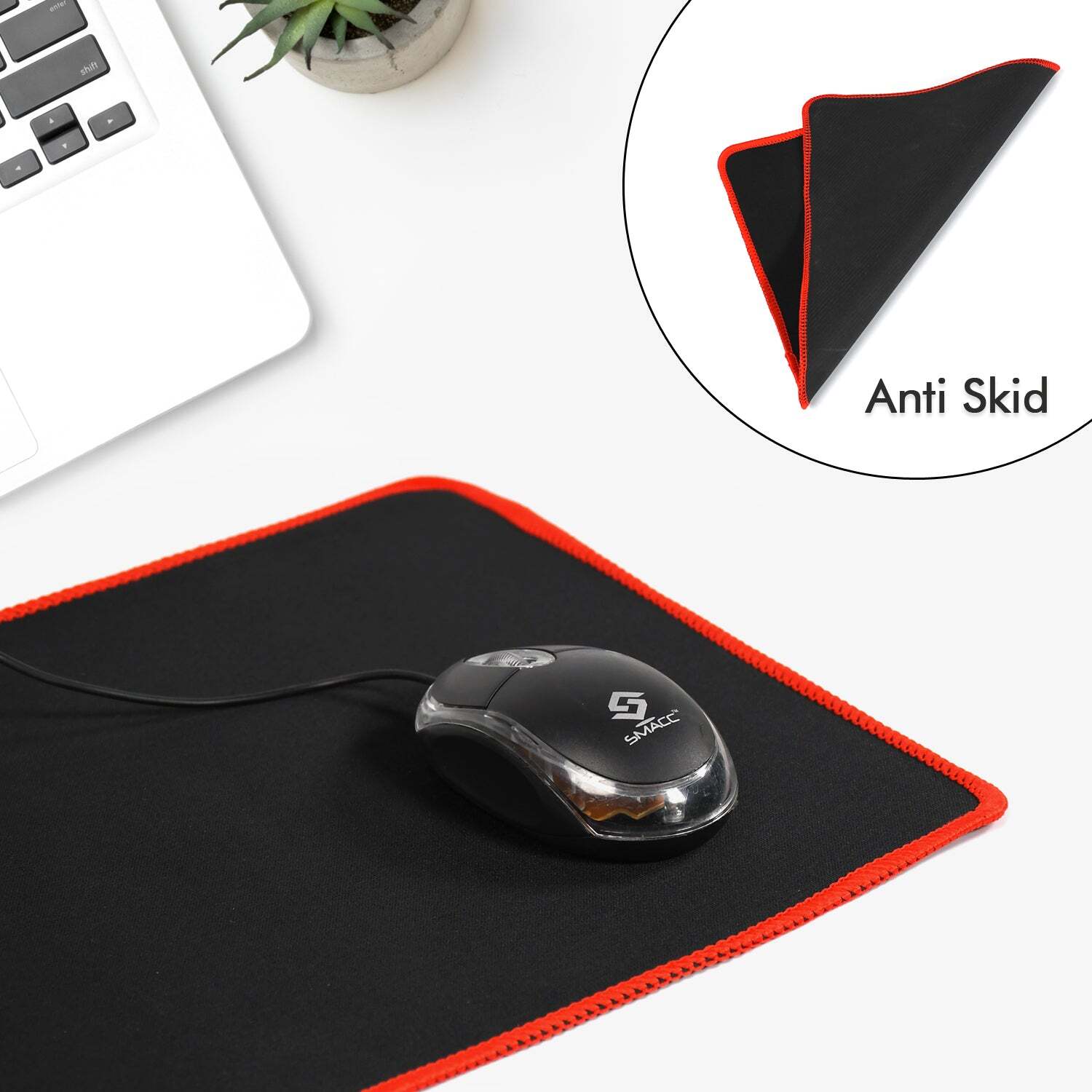GAMING MOUSE PAD NATURAL RUBBER PAD WATERPROOF SKID RESISTANT SURFACE PAD FOR GAMING AND OFFICE USE MOUSE PAD (6177)