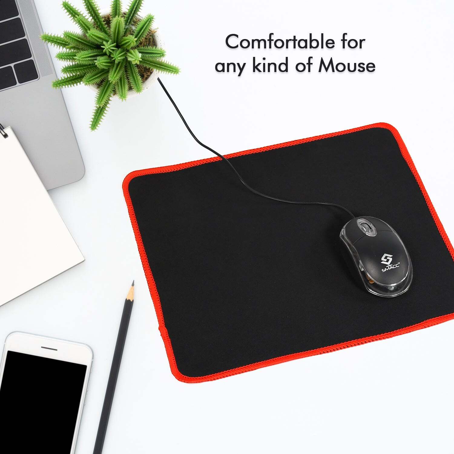 GAMING MOUSE PAD NATURAL RUBBER PAD WATERPROOF SKID RESISTANT SURFACE PAD FOR GAMING AND OFFICE USE MOUSE PAD (6177)
