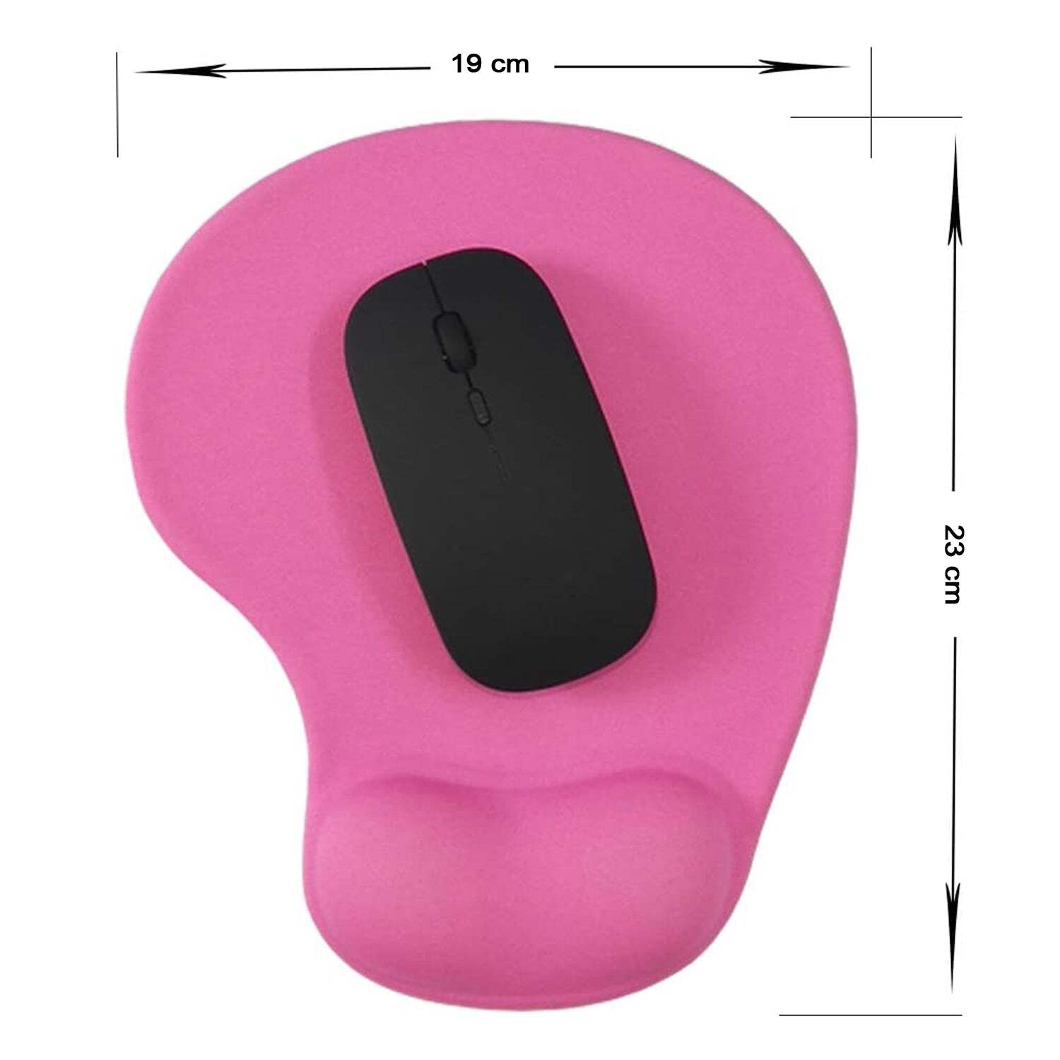 COMFORTABLE SILICONE MOUSE PAD WITH JEL MOUSE PAD FOR ALL TYPE MULTIUSE MOUSE PAD (MIX COLOR) (6176)