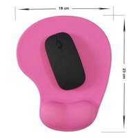 COMFORTABLE SILICONE MOUSE PAD WITH JEL MOUSE PAD FOR ALL TYPE MULTIUSE MOUSE PAD (MIX COLOR) (6176)
