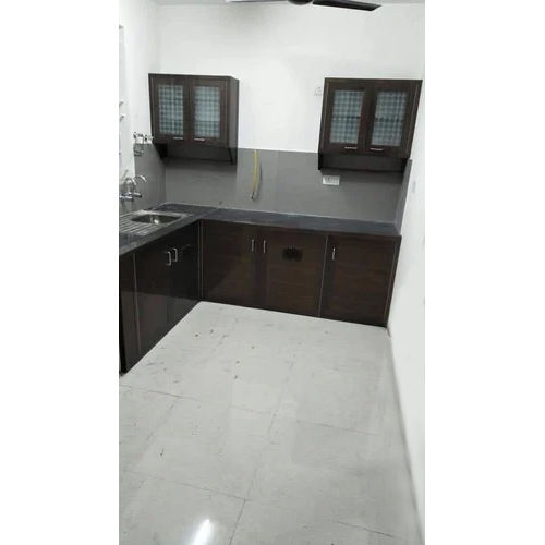 Brown Designer Modular Kitchen