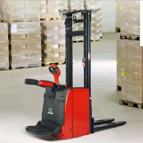 Red & Black L14ap Stand On Pallet Stacker