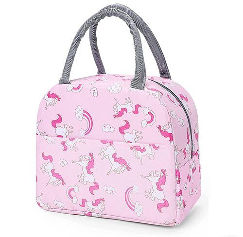 Insulated Lunch Bags for Office Women Student Kids to School Tiffin Lunch Bag for Office College colors as per stock