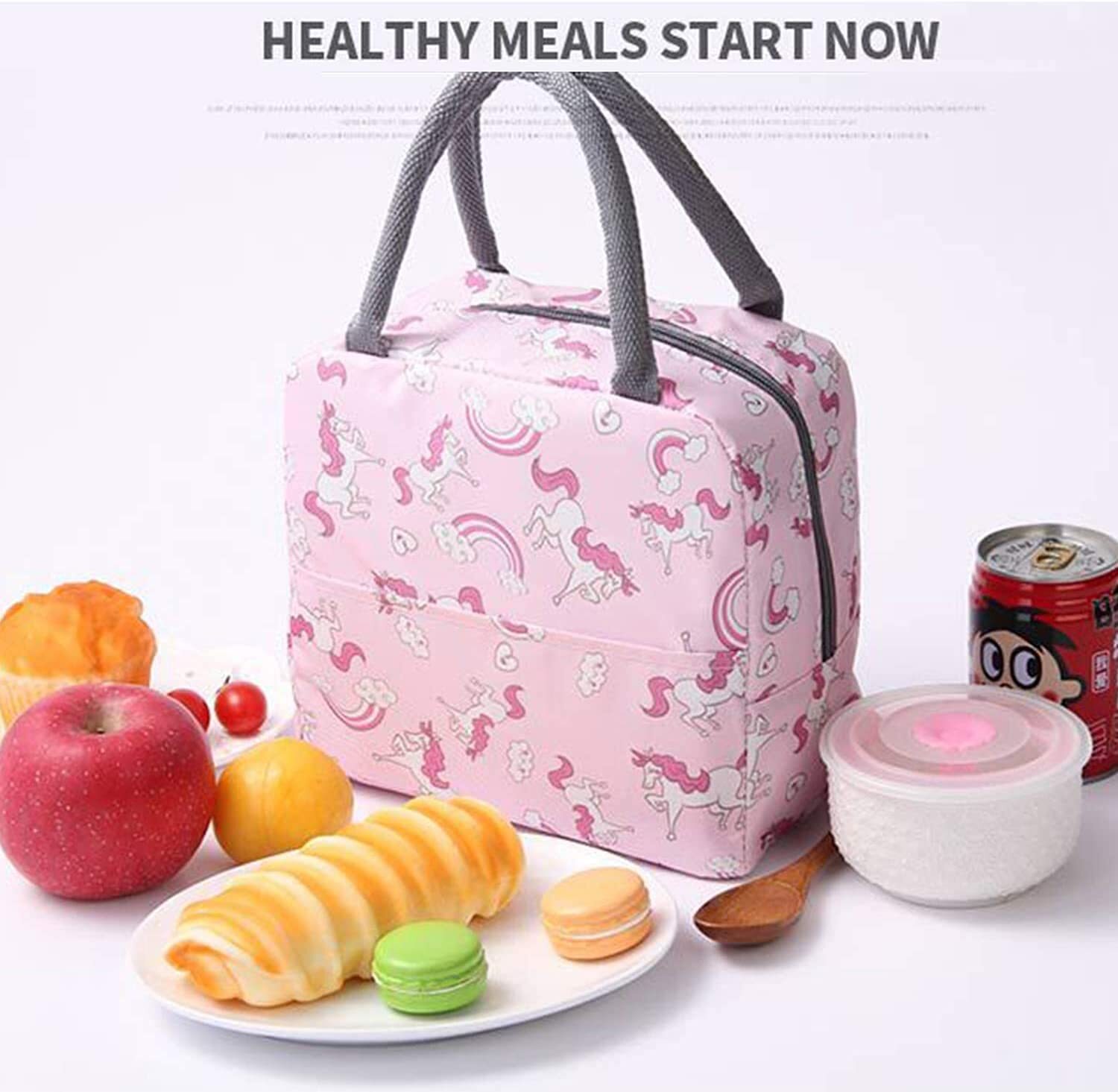 Insulated Lunch Bags for Office Women Student Kids to School Tiffin Lunch Bag for Office College colors as per stock