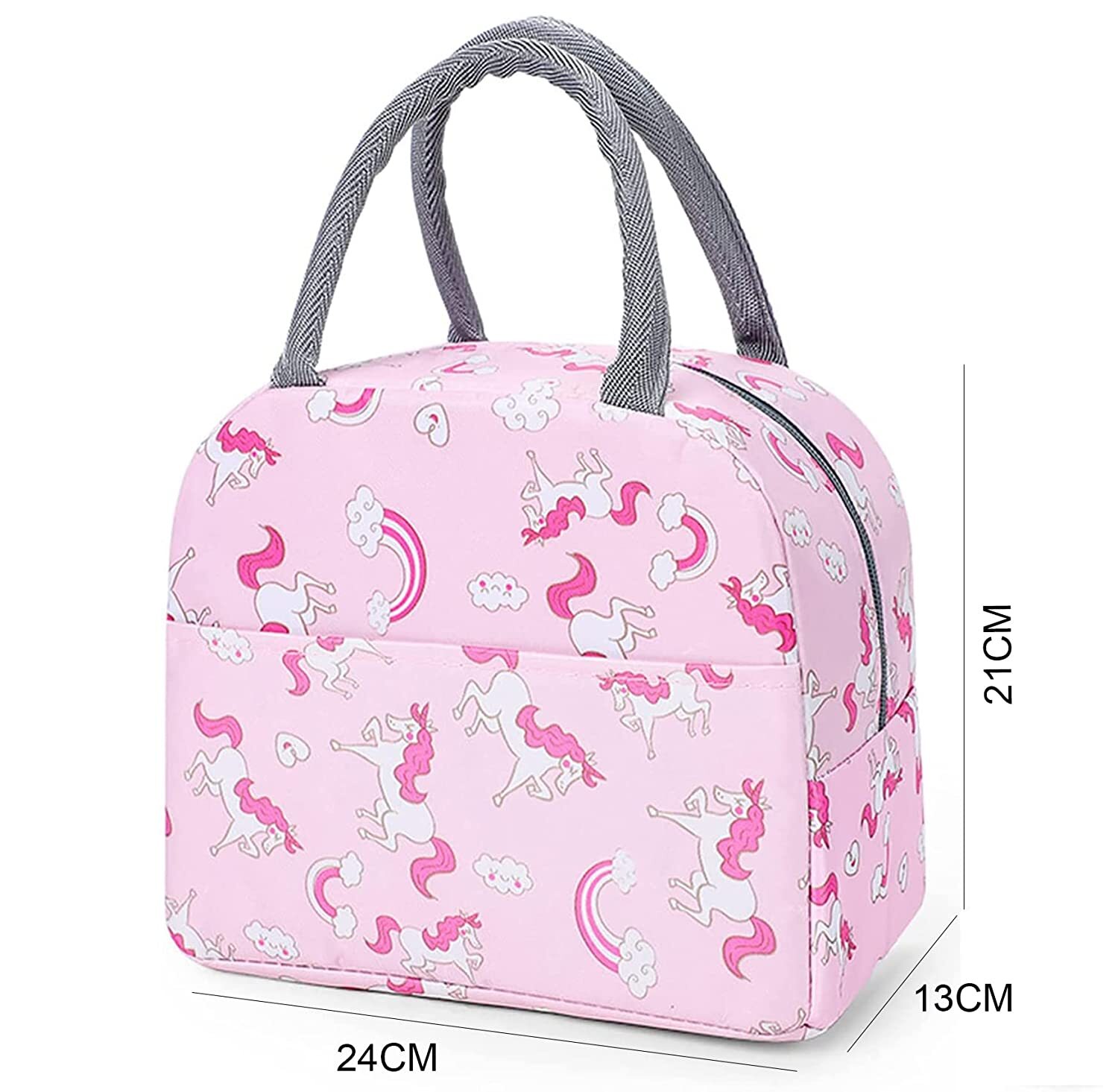 Insulated Lunch Bags for Office Women Student Kids to School Tiffin Lunch Bag for Office College colors as per stock