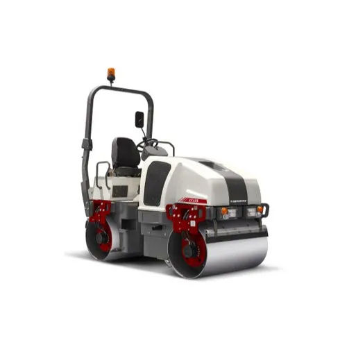 Gray Dynapac Cc125 Double Drum Vibratory Roller