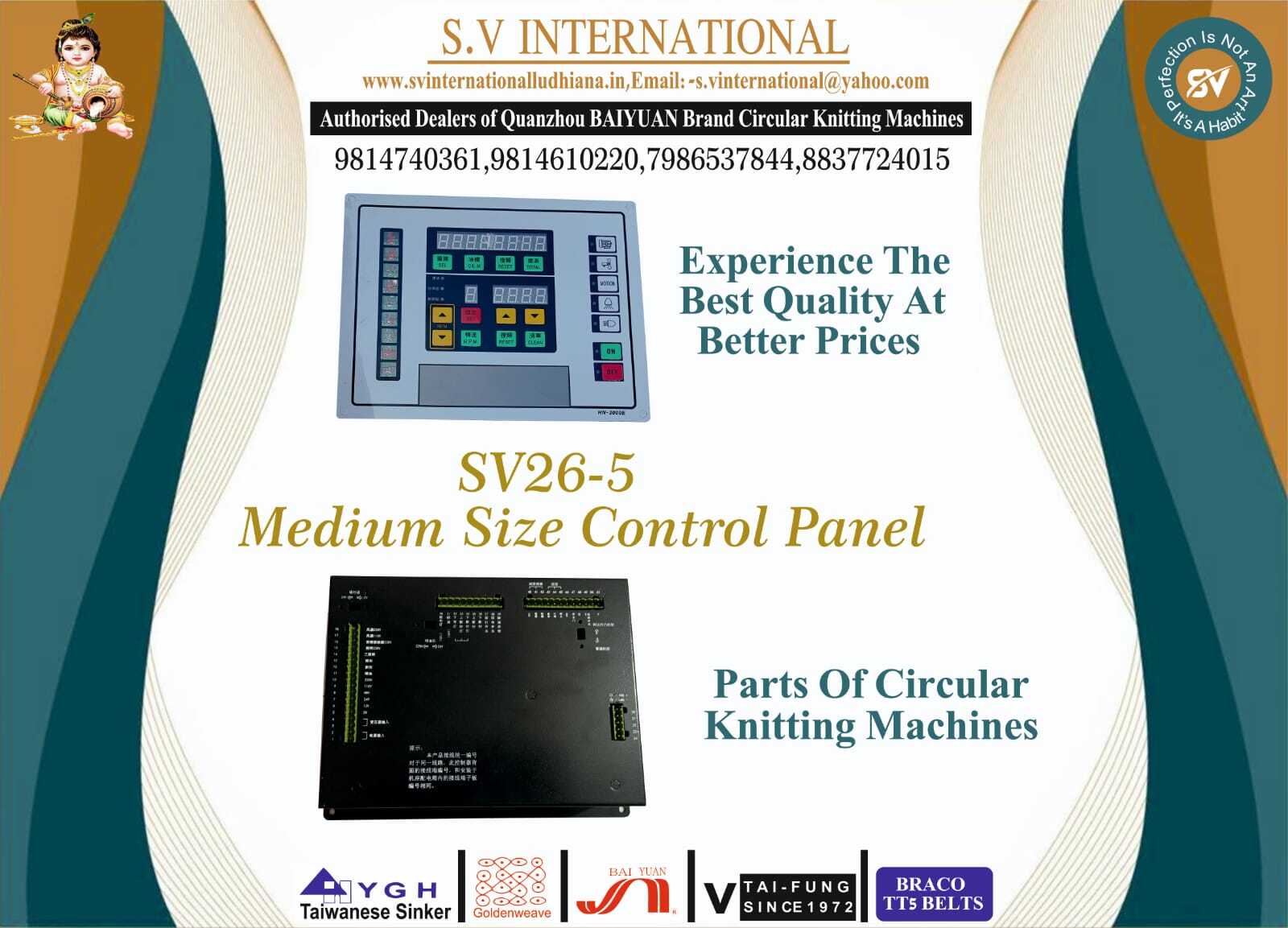 SV26 - 5 Medium size Control Panel
