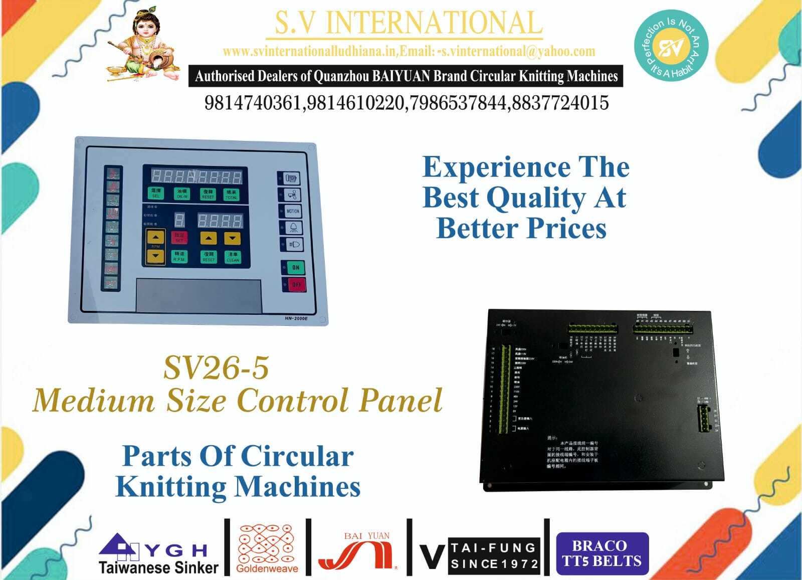 SV26 - 5 Medium size Control Panel