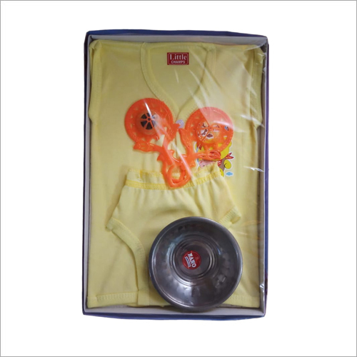 Bati Baby Garments - Soft Cotton Daily Wear, Yellow Color with Easy Snap Buttons